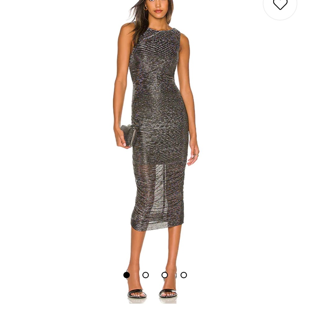 Revolve - Line & Dot Mesh Midi Dress. Size XS BRAND NEW. NEVER WORN.